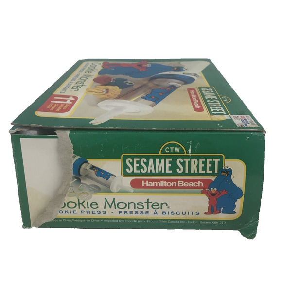Sesame Street Cookie Monster Cookie Press Hamilton Beach Motorized Vintage 1998 - Picture 3 of 10